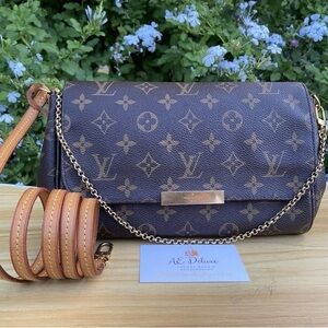 ❤️‍🩹SOLD❤️‍🩹 Louis Vuitton Favorite MM Monogram Chain Clutch Crossbody (SA0174)